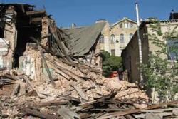В Харькове обрушился старинный дом