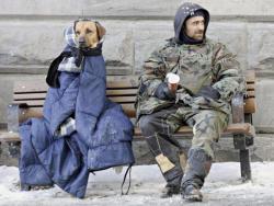 Харківським безхатченкам написали, де знайти теплий одяг