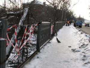 у Сумах викрадено перила з мосту